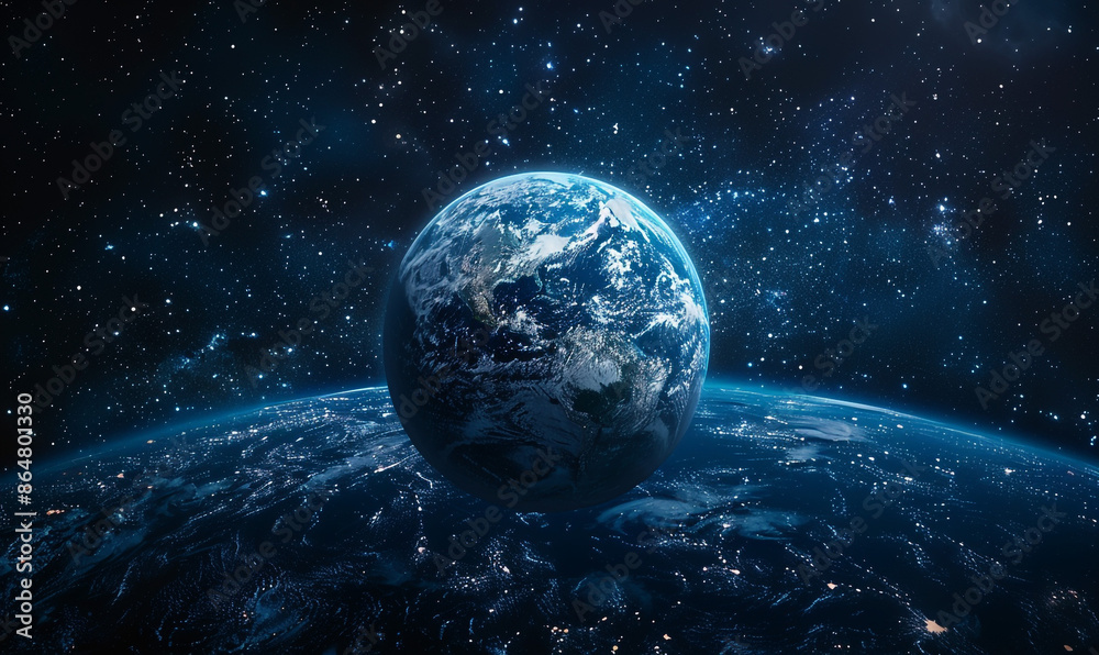 Earth planet viewed from space, View of planet Earth, Generative AI. Earth planet viewed from space, View of planet Earth, Generative AI.
