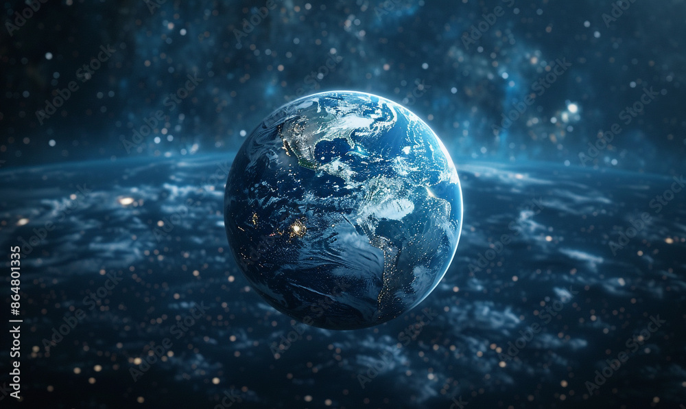 Earth planet viewed from space, View of planet Earth, Generative AI. Earth planet viewed from space, View of planet Earth, Generative AI.