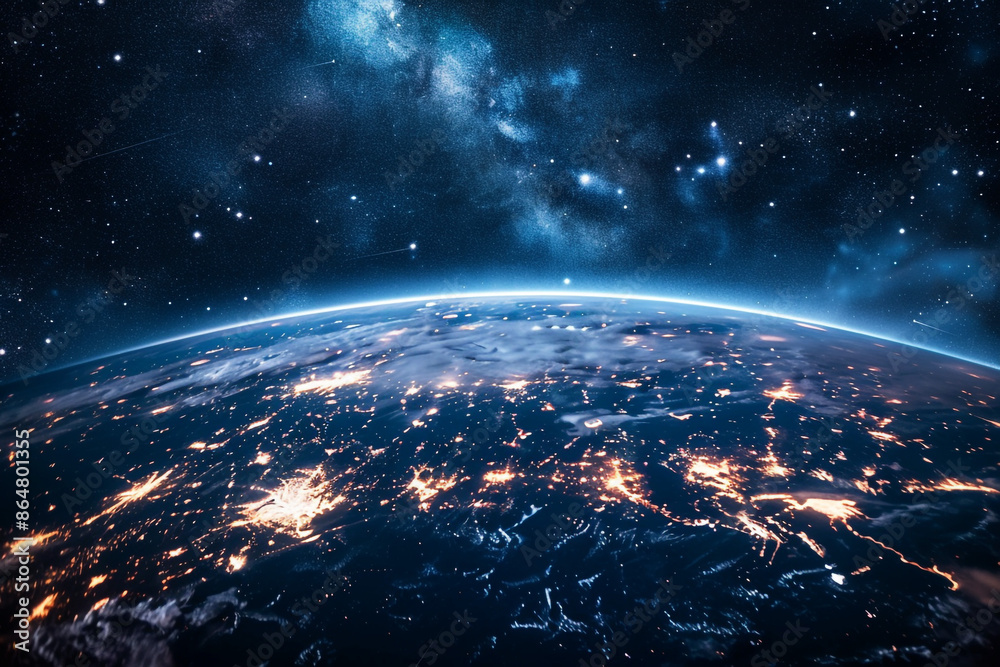 Earth planet viewed from space, View of planet Earth, Generative AI. Earth planet viewed from space, View of planet Earth, Generative AI.