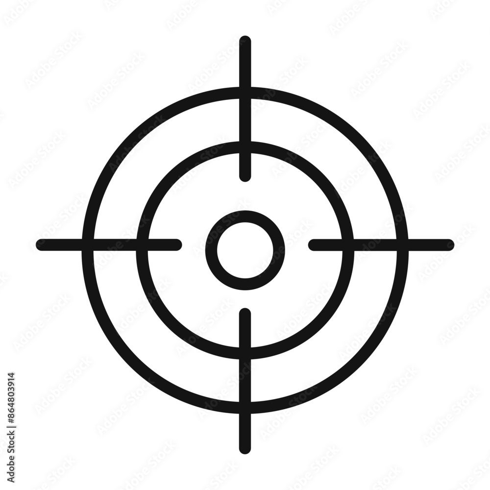 Target Icon for Sales Goals and Marketing Campaigns Target Icon for Sales Goals and Marketing Campaigns