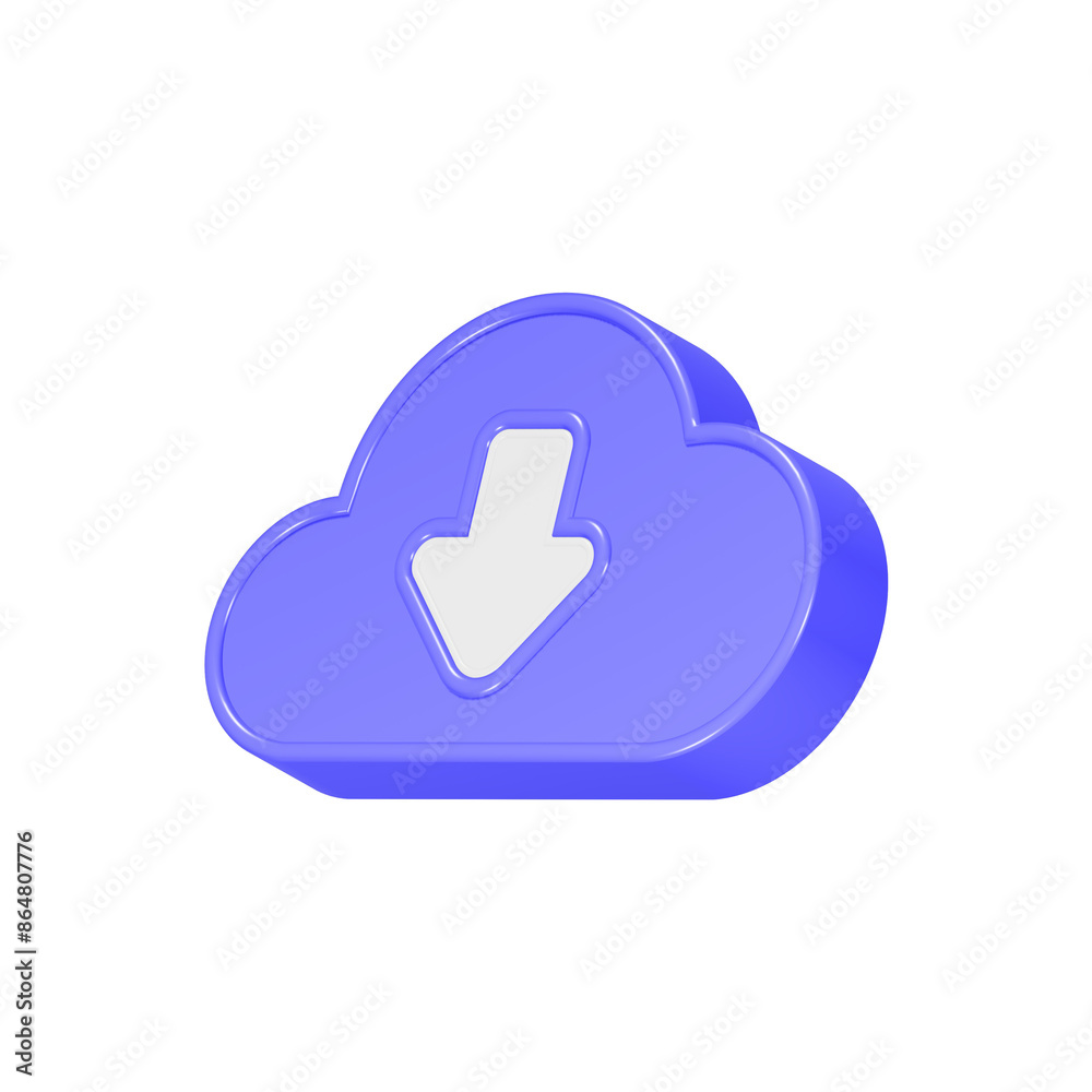 Download arrow icon 3d realistic Download arrow icon 3d realistic