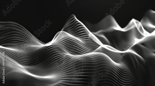Vibrating sound waves create patterns that can be represented graphically. These patterns, called waveforms, are widely used in digital media and sound engineering.