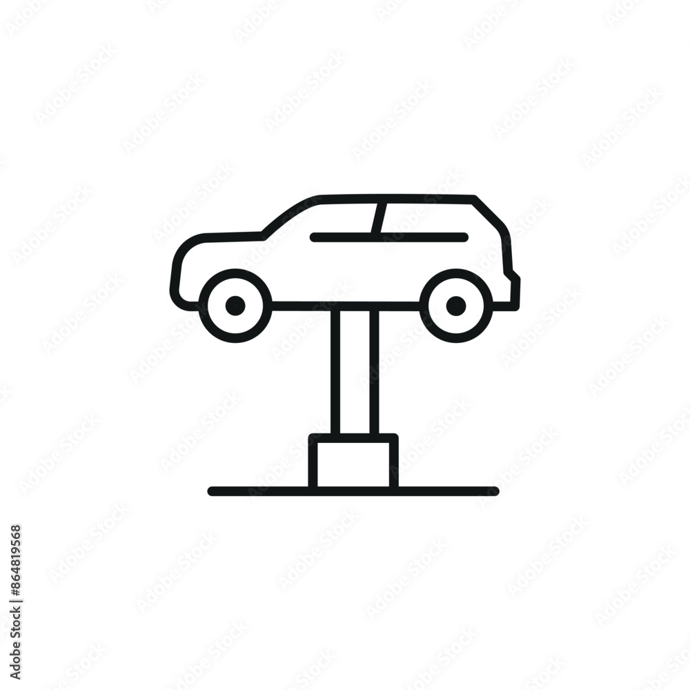 Car lift icon. Simple car lift icon for social media, app, and web design. Vector illustration. Car lift icon. Simple car lift icon for social media, app, and web design. Vector illustration.
