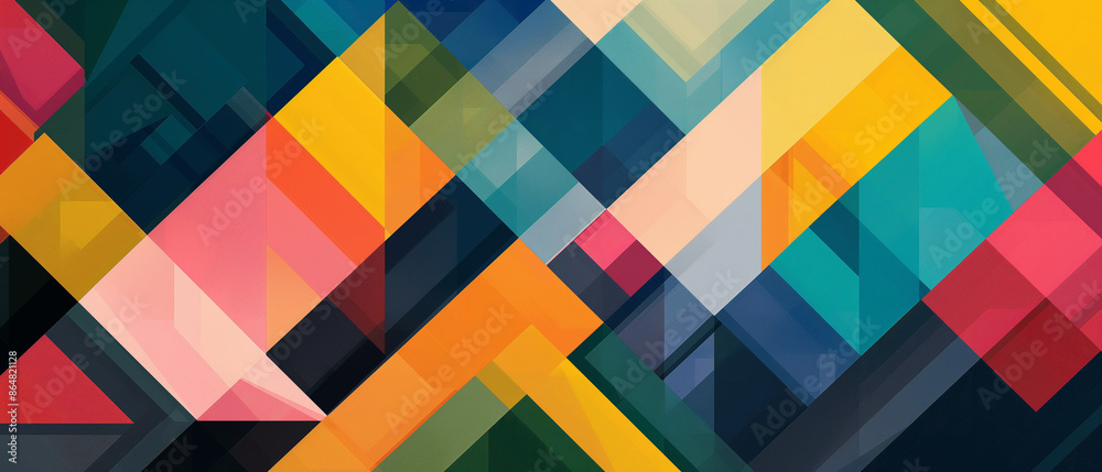 Vibrant Abstract Geometric Pattern Vibrant Abstract Geometric Pattern