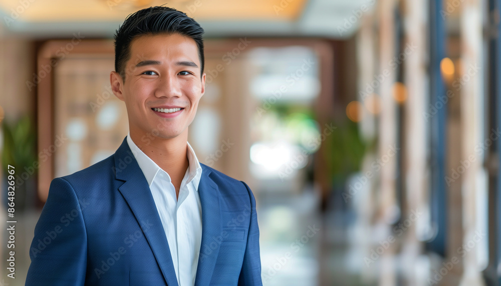 Fototapeta premium Smiling Professional Man Portrait