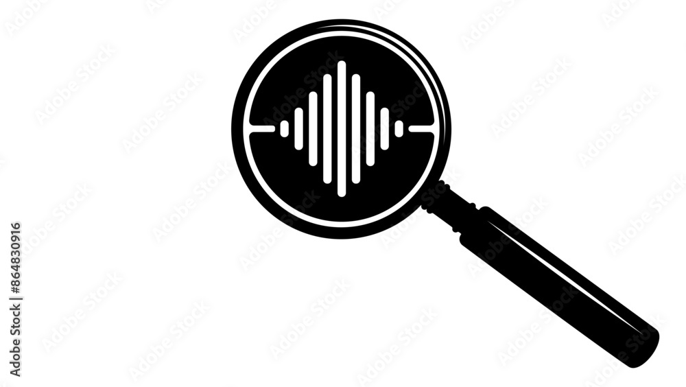 Voice And Speech Recognition, black isolated silhouette Voice And Speech Recognition, black isolated silhouette