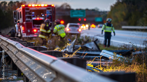 Highway Guardrail Demolition: Emergency Response