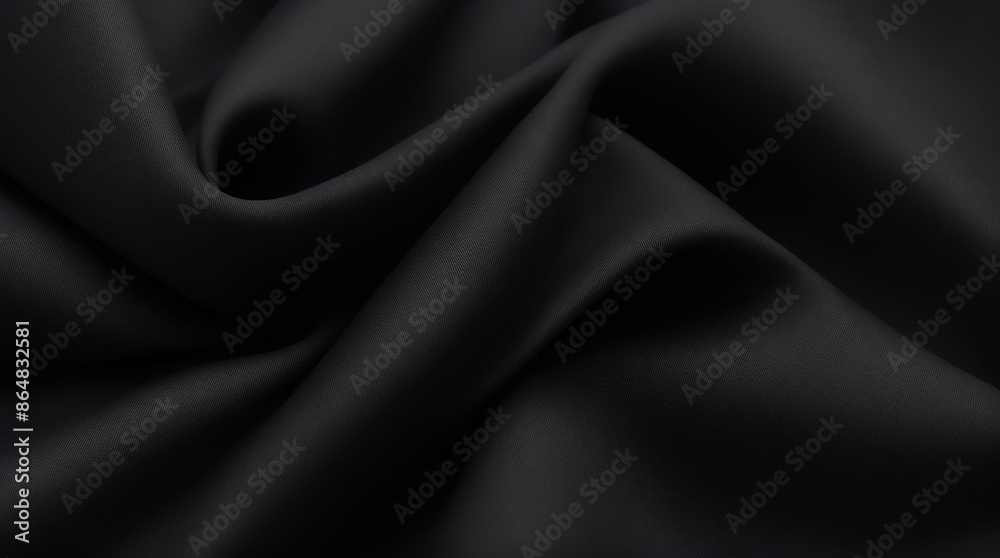 Fototapeta premium Elegant Black Fabric Texture