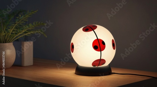 Ladybug Design Table Lamp