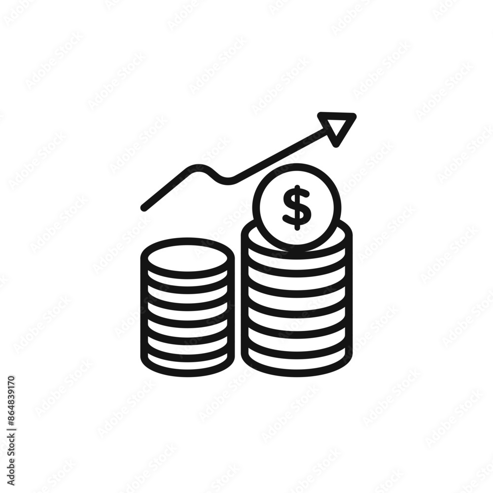 Income Earning Icon for Salary Calculators and Financial Planning Income Earning Icon for Salary Calculators and Financial Planning