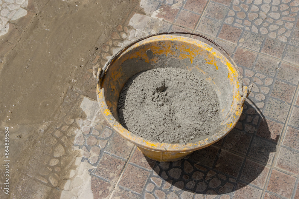fresh mixing of concrete on floor fresh mixing of concrete on floor