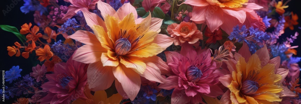 Vibrant Flower Bouquet. Vibrant Flower Bouquet.