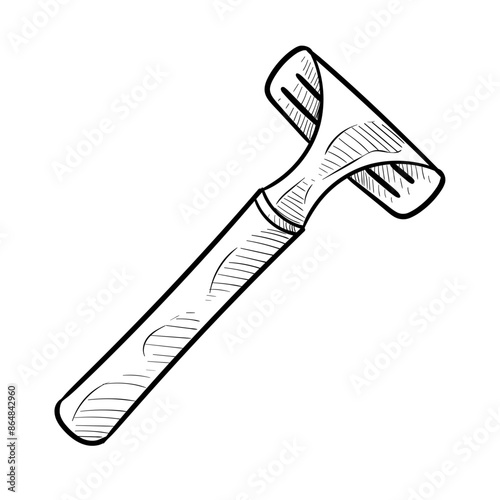 razor handdrawn illustration