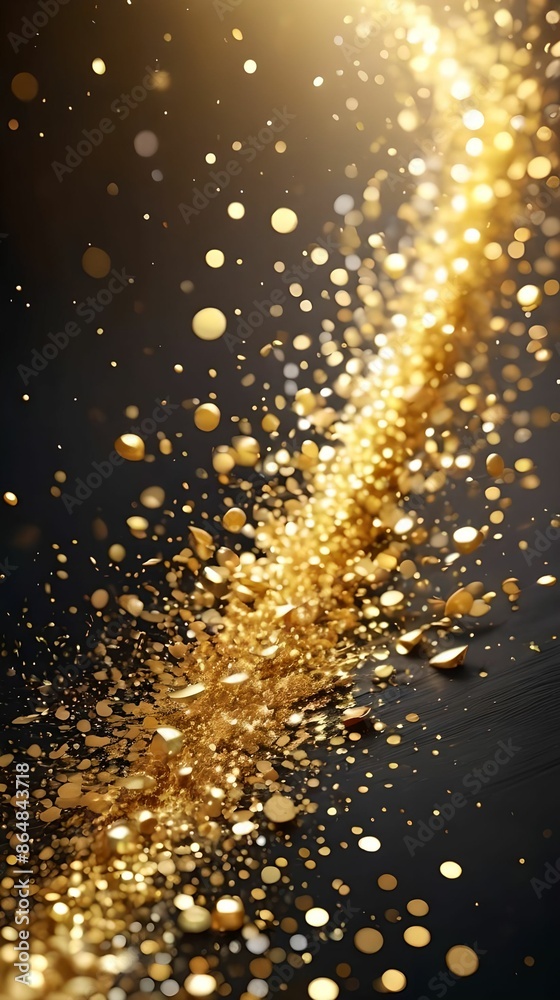 Golden bokeh. Golden background. Golden bokeh. Golden background.