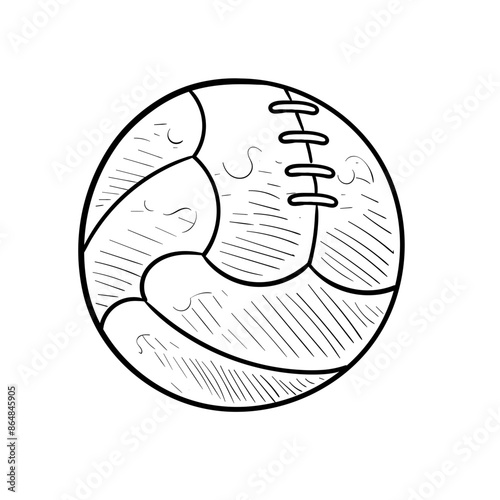 volley ball handdrawn illustration