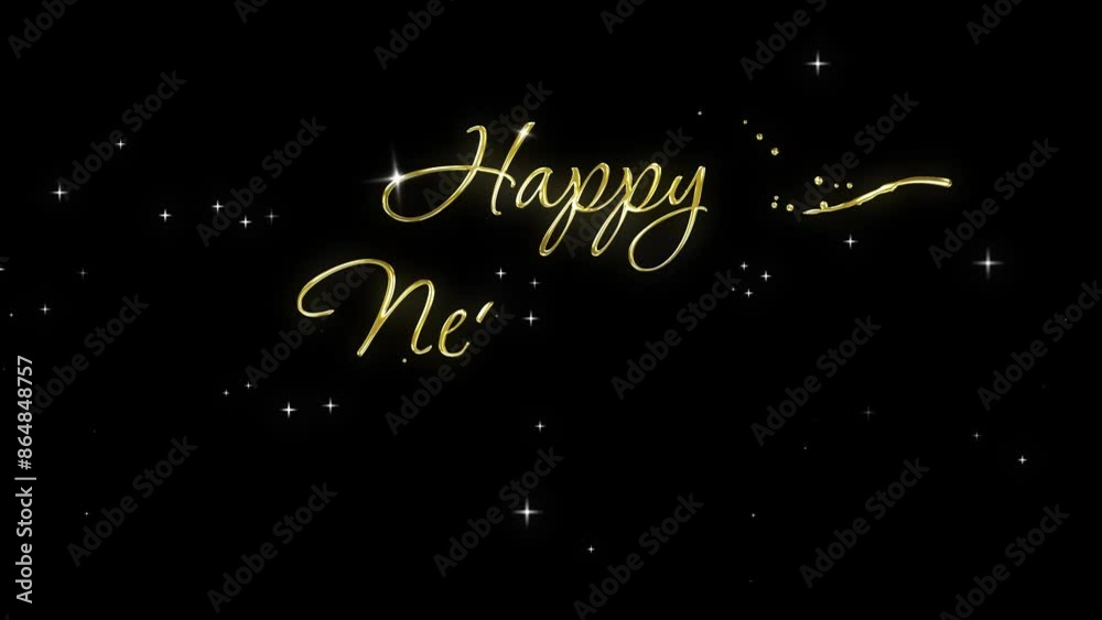 2025 happy new year 2025 gold animated background greetings happy new year 2025 gold shining sparkling 4k
