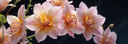 Delicate Pink Flower with Yellow Center.