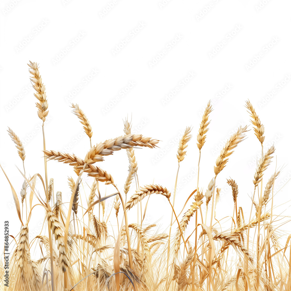 Wheat field isolated on a transparent background Wheat field isolated on a transparent background