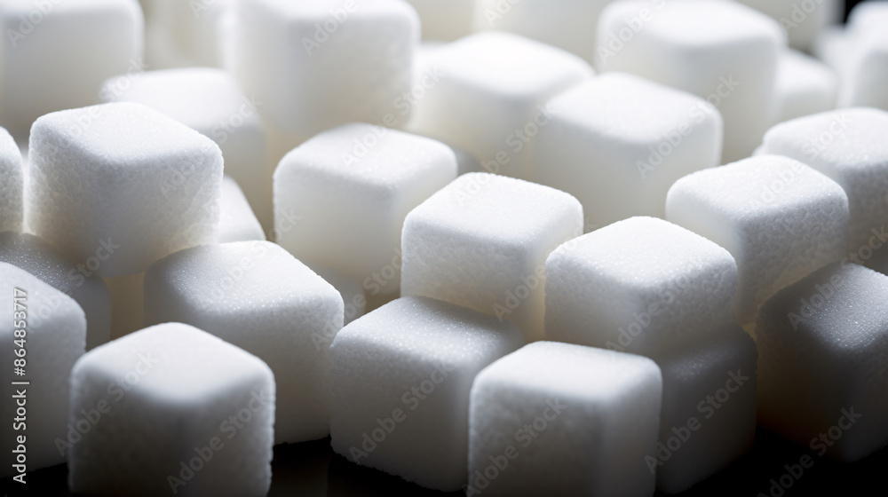 Fototapeta premium a group of sugar cubes