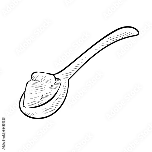 teaspoon handdrawn illustration