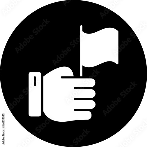Holding Flag Icon Style