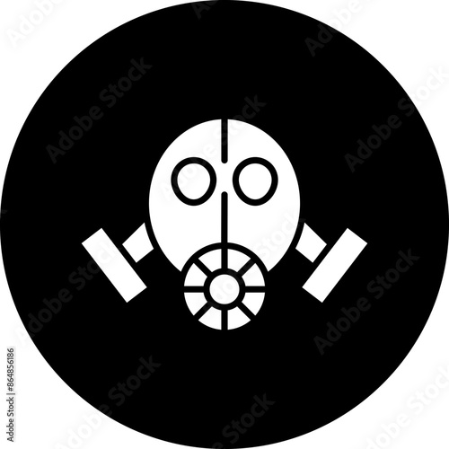 Gas Mask Icon Style