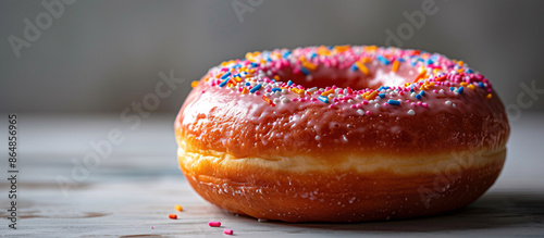 a donut with sprinkles on top