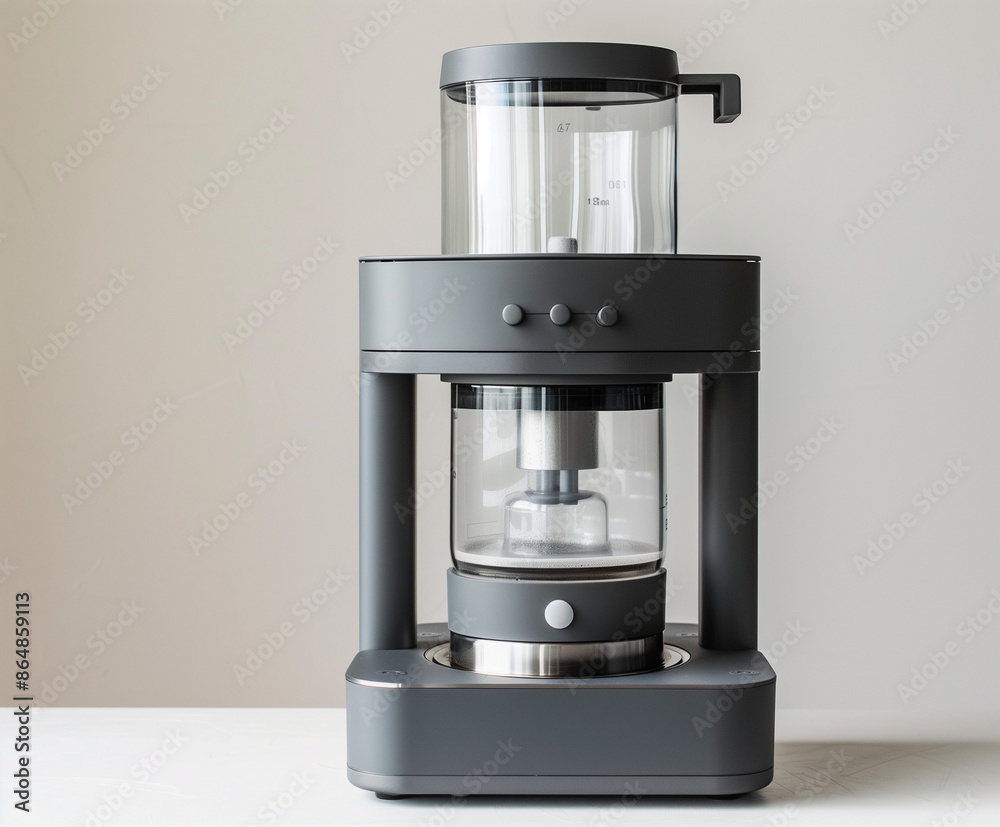 Contemporary Ash-Grey Nutrient Infusion Machine for Modern Kitchens