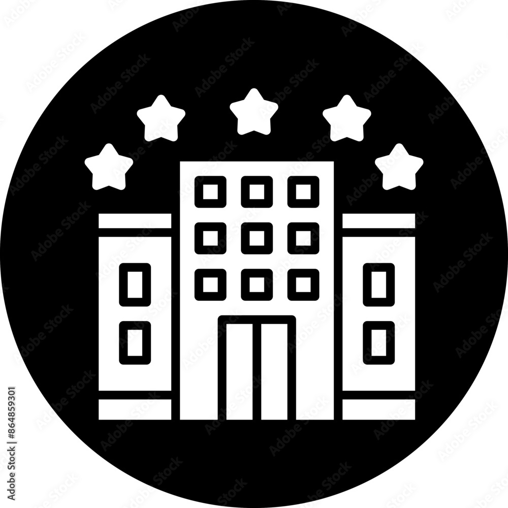 5 Star Hotel Icon Style 5 Star Hotel Icon Style