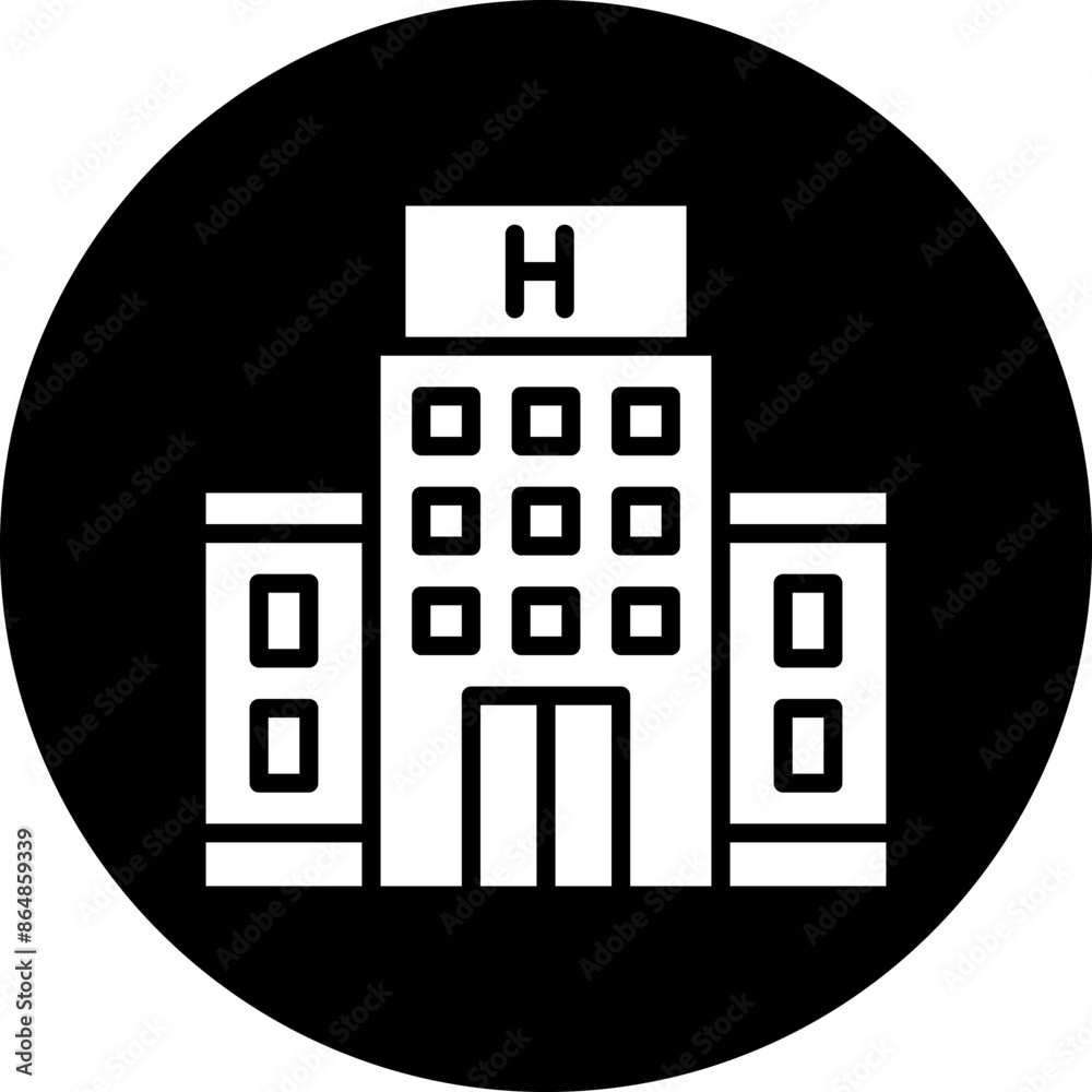 Hotel Sign Icon Style Hotel Sign Icon Style