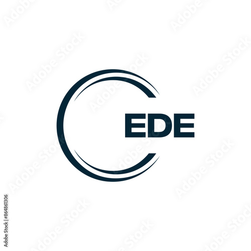 EDE logo. E D E design. White EDE letter. EDE, E D E letter logo design. Initial letter EDE linked circle uppercase monogram logo. E D E letter logo vector design. top logo, Most Recent, Featured,