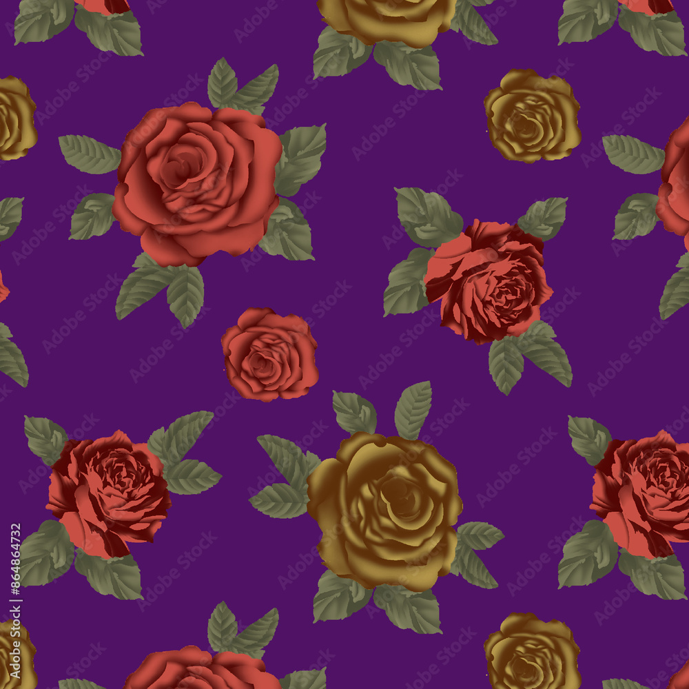 seamless background with roses seamless background with roses