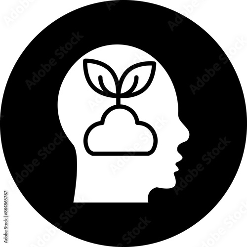 Mental Growth Icon Style