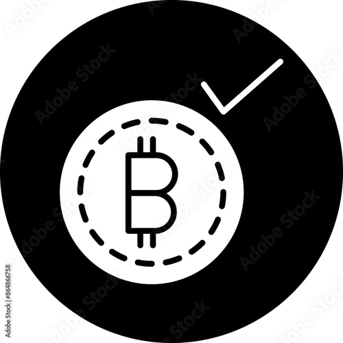 Cryptocurrency Accepted Icon Style