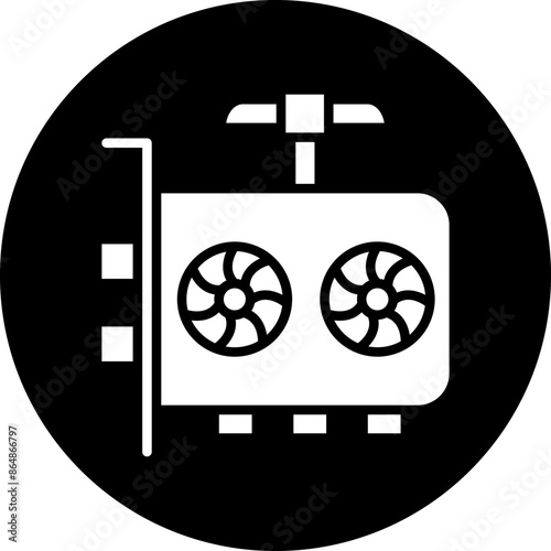 GPU Mining Icon Style
