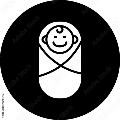 Newborn Baby Icon Style