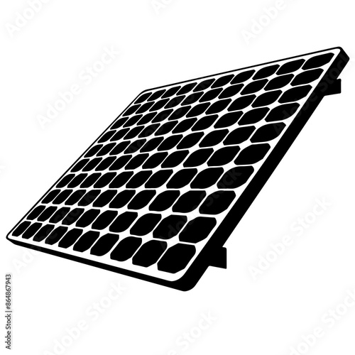 Angled solar panel Vector Logo