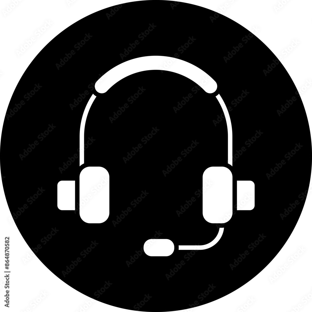 Headset Icon Style Headset Icon Style