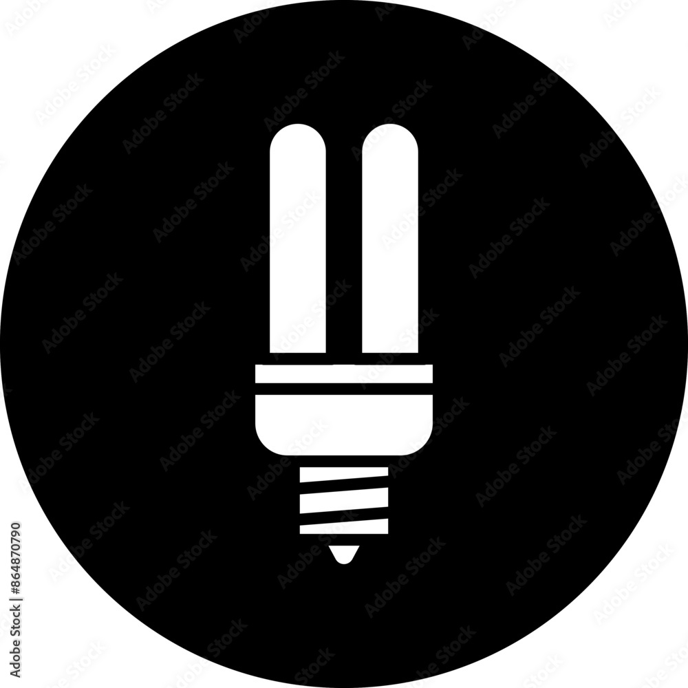 Cfl Tubular Bulb Icon Style Cfl Tubular Bulb Icon Style