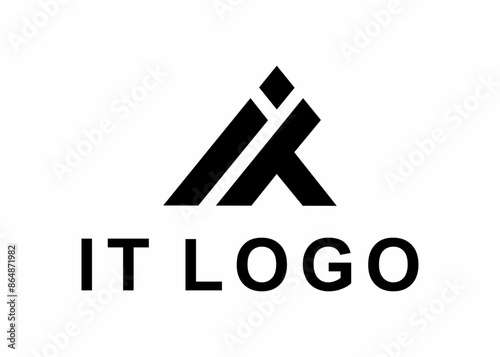 letter it logo, design, Vector, illustration, creative icon, template
