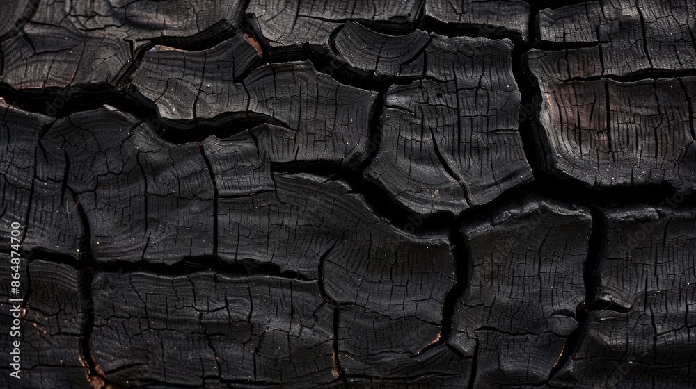 Charred wood texture with intricate patterns Charred wood texture with intricate patterns