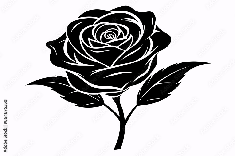 rose flowers silhouettes Vector set, set of decorative rose with leaves
rose flowers silhouettes Vector set, set of decorative rose with leaves