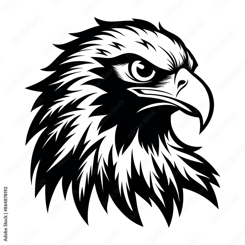 American Bald Eagle Head Logo, Icon, Sign, Symbol, American flag for 4th of July Independence Day American Bald Eagle Head Logo, Icon, Sign, Symbol, American flag for 4th of July Independence Day