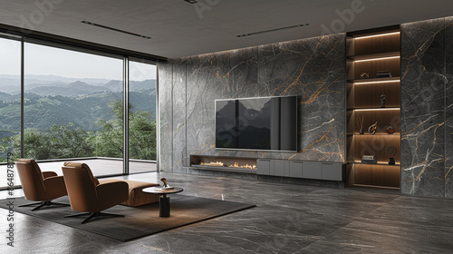 An elegant living room feat...