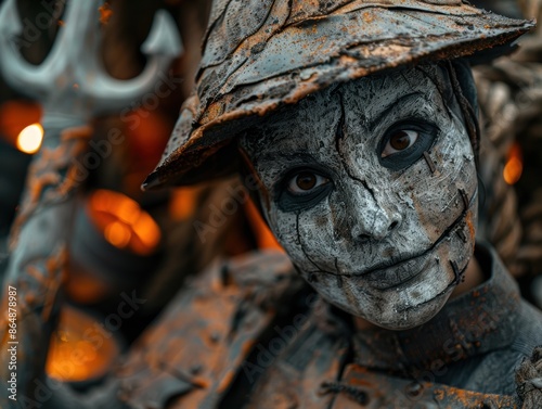 Wallpaper Mural Mysterious face in the shadows Torontodigital.ca