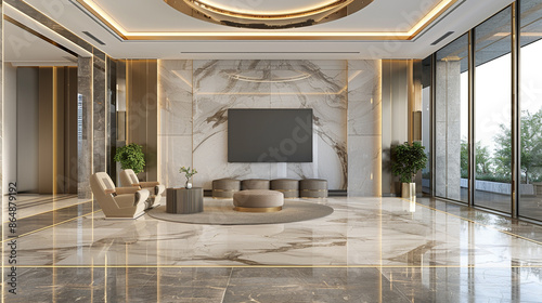 An elegant living room feat...