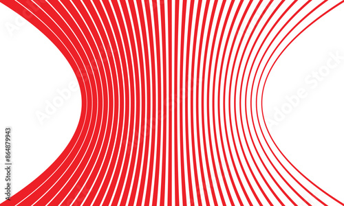 Abstract simple red squeeze thin to thick line pattern. geometric repeat squeeze stripe line.