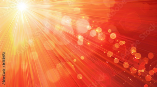 Abstract golden light rays ...