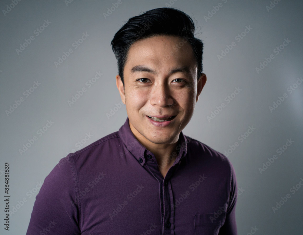 Fototapeta premium Studio Portrait of Handsome Senior Man