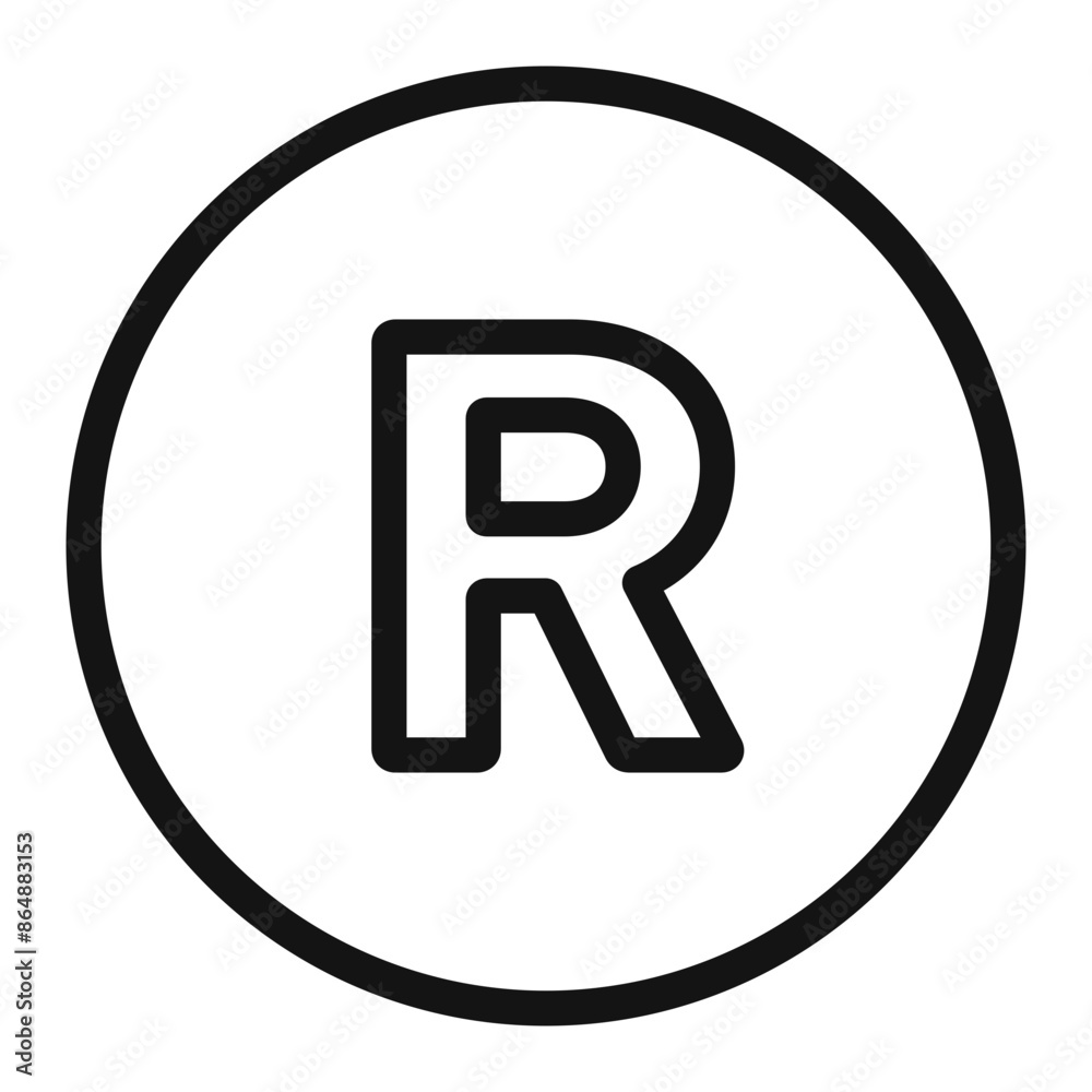 Trademark Registered Icon for Brand Protection Trademark Registered Icon for Brand Protection